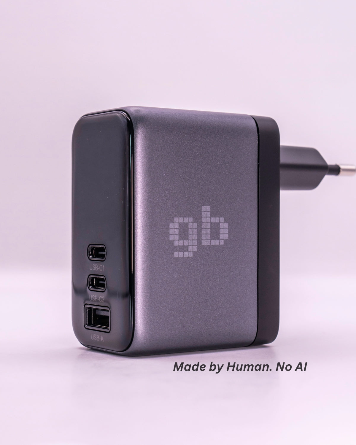 Încărcător GB 45W GaN, 2x USB-C, 1 x USB-A, Afișaj LED, Power Delivery + PPS, Fast Charge - Telefon, Tabletă