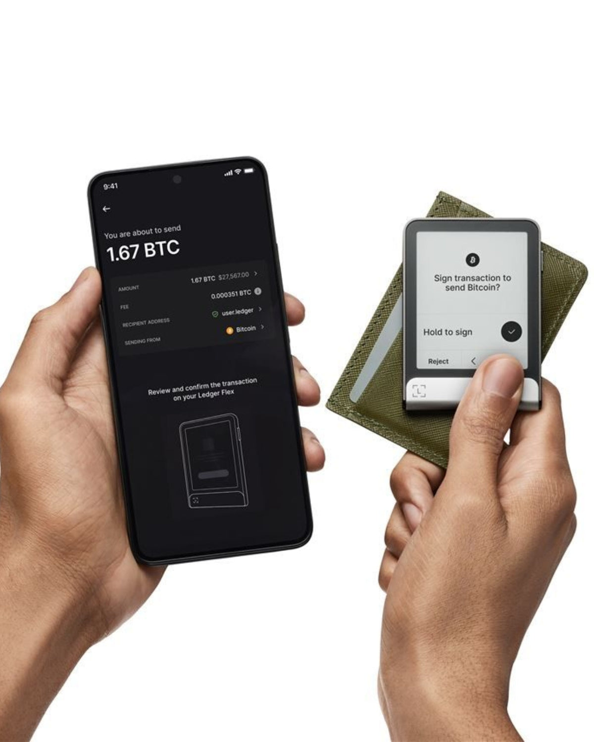 Ledger Flex cu Recovery Key