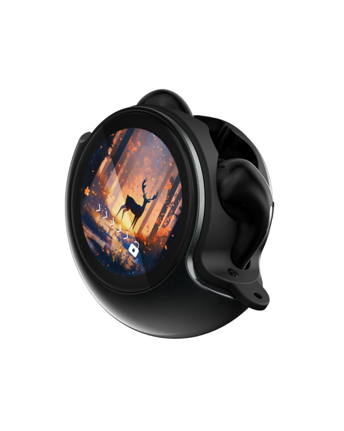 Noile "Doape pe Urechi" - Căști Wireless, In-Ear, Bluetooth 5.4, USB-C, Ecran Touch LCD, Negru, Autonomie 30 ore