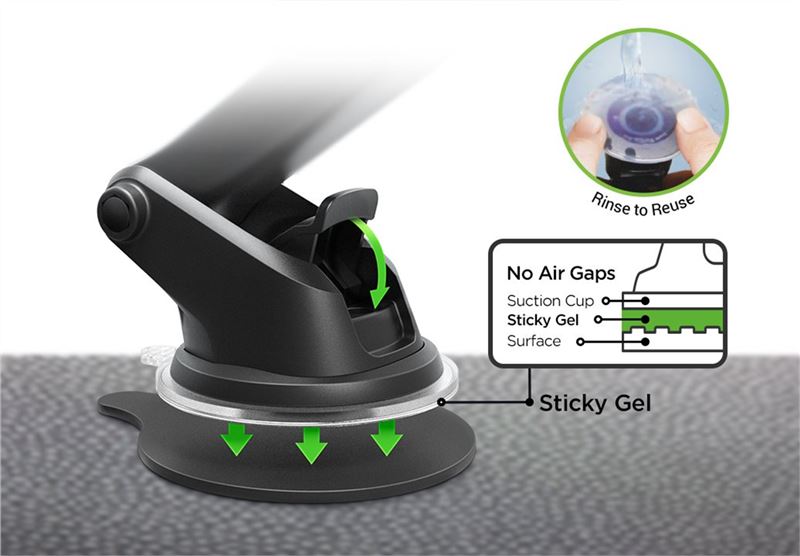Suport Telefon Auto iOttie Easy One Touch Wireless, pentru bord