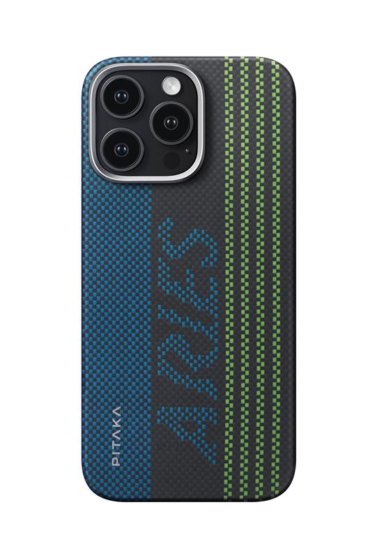 Husă Pitaka × Aries Tactile Woven, Credit card — iPhone 16 Pro