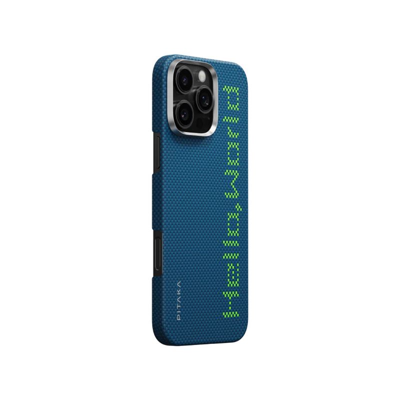Husă Pitaka Tactile Woven, Hello World — iPhone 16 Pro Max