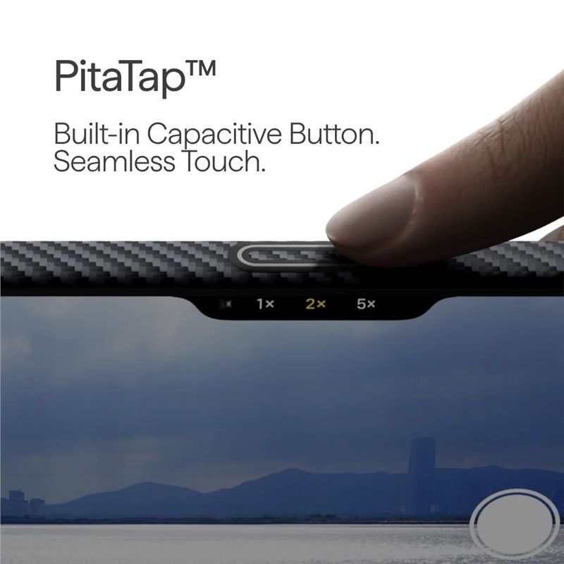 Husă Pitaka Ultra-Slim, Black/Grey — iPhone 17 Pro