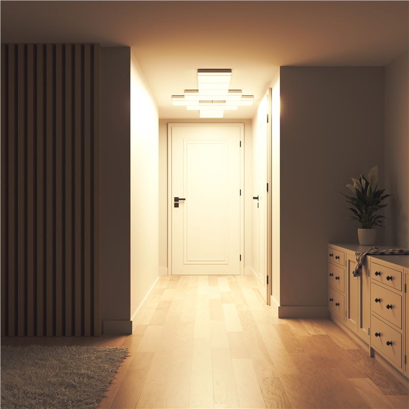 Kit 3 panouri luminoase de tavan Nanoleaf Skylight Starter Kit, Wi-Fi