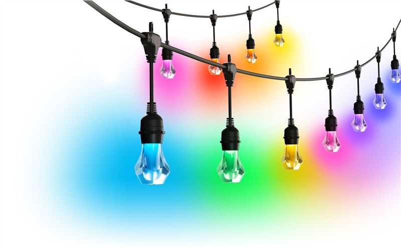 Instalație exterior Nanoleaf Outdoor String Lights Starter Kit, 30 m, Matter