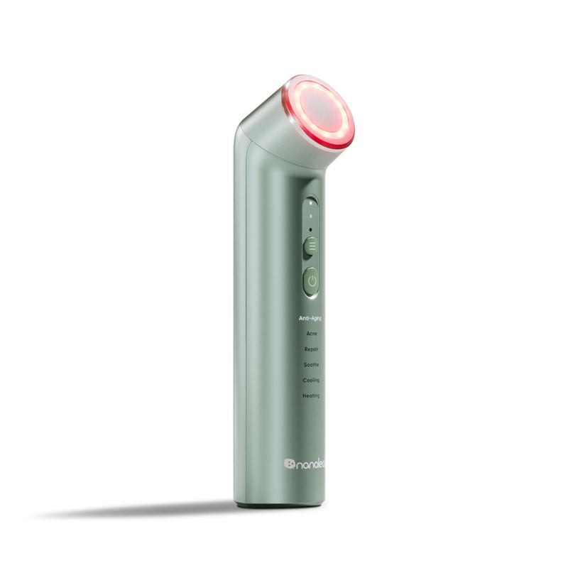 Dispozitiv de îngrijire facială Nanoleaf 6-in-1 Light Therapy Wand, verde