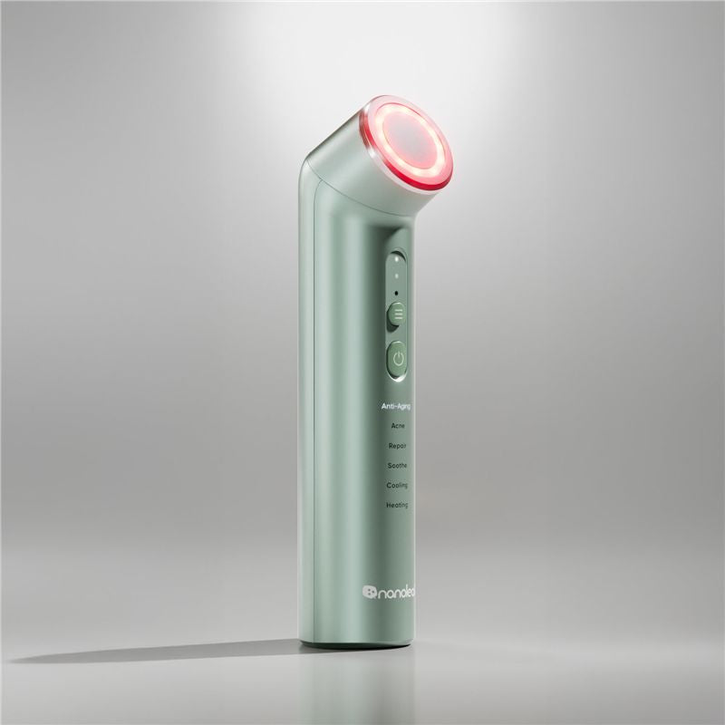 Dispozitiv de îngrijire facială Nanoleaf 6-in-1 Light Therapy Wand, verde