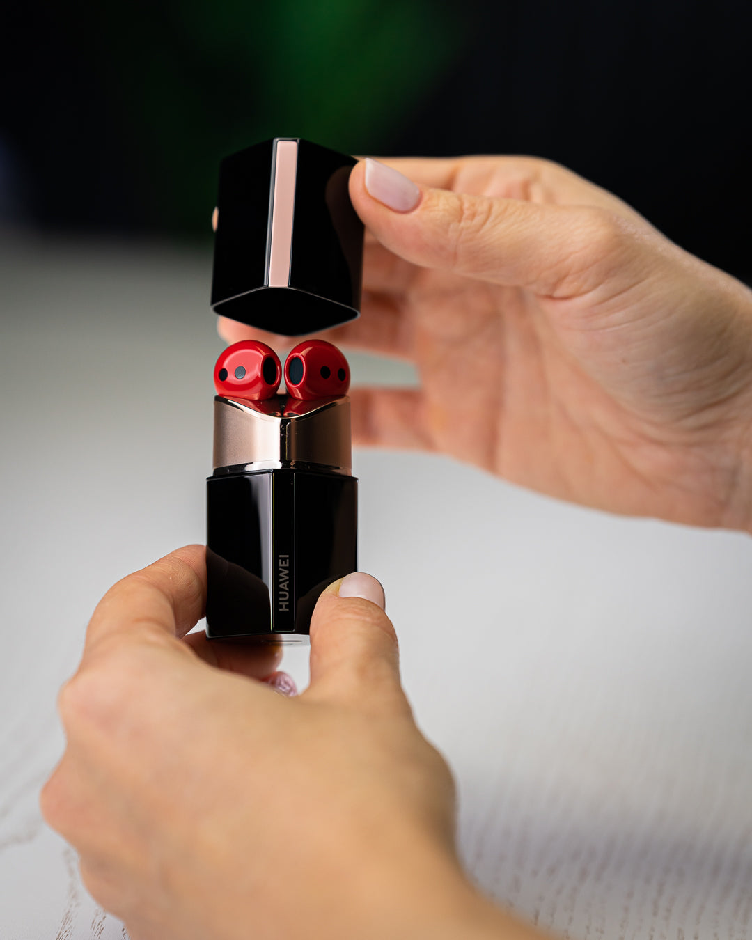 Huawei Freebuds Red Lipstick, True Wireless, Active Noise Cancellation 2.0